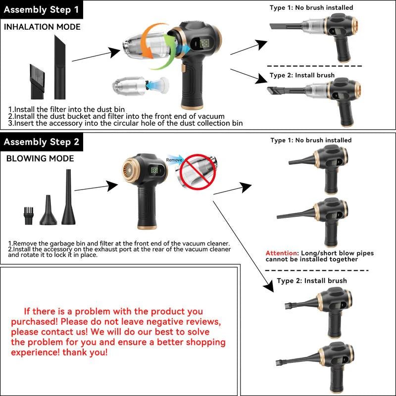 Belibuy 6 - in - 1 Portable Vacuum - GadgetBargain