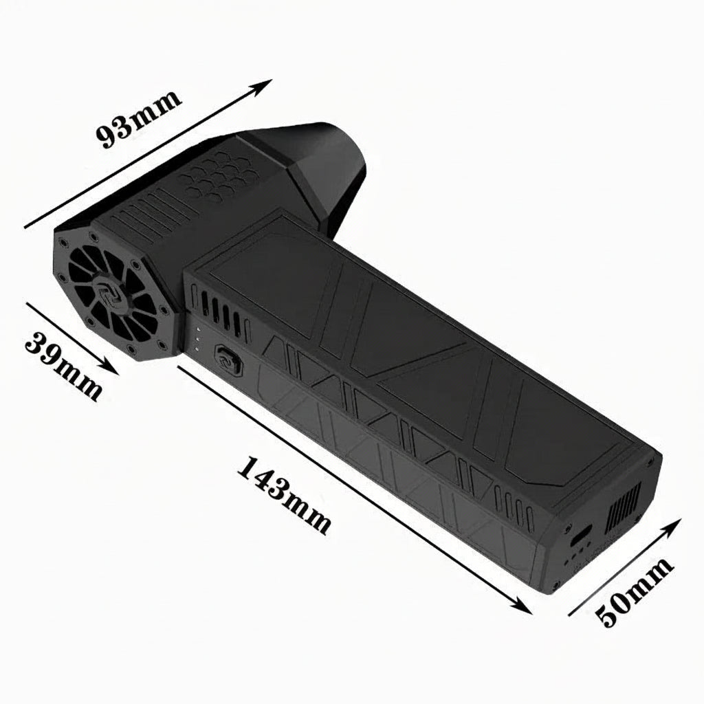 Mini Turbo Jet Fan Electric Air Duster with 1&3 Gear Adjustable Speed 130000RPM 52M/S Car Computer Cleaning Blower Tool Kit