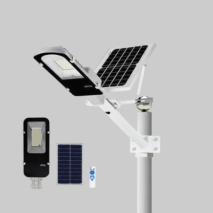 200W Powerful Solar Light Outdoor Solar Street Light 6000Mah Waterproof Automatic Dusk to Dawn Street Light for Garage Garden