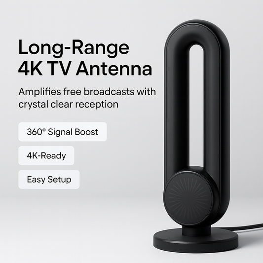 Long-Range 4K TV Antenna | Amplified Digital HDTV Reception for Home, Apartment, RV