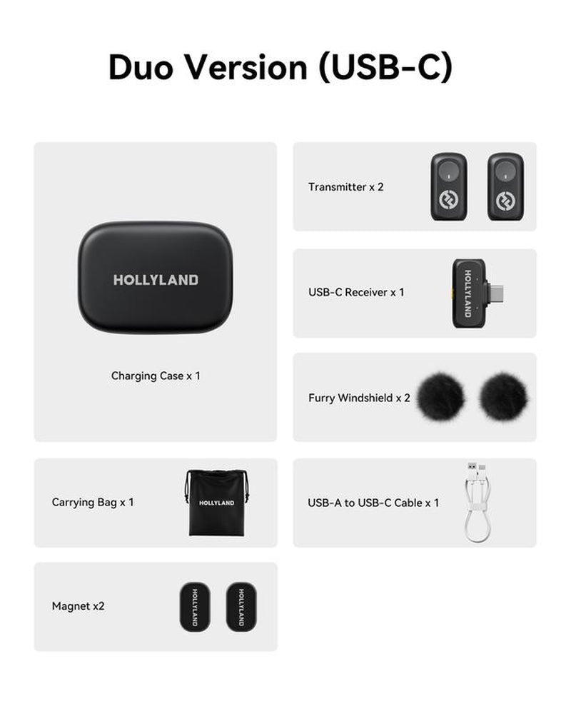 Hollyland LARK A1 Wireless Mini Microphone USB - C Version - GadgetBargain