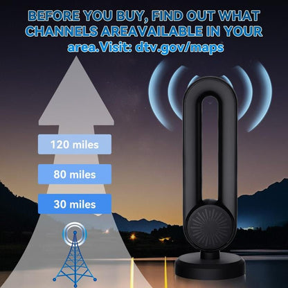 Long - Range 4K TV Antenna | Amplified Digital HDTV Reception for Home, Apartment, RV - GadgetBargain