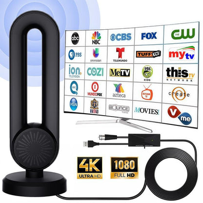 Long - Range 4K TV Antenna | Amplified Digital HDTV Reception for Home, Apartment, RV - GadgetBargain