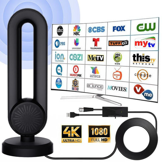 Long - Range 4K TV Antenna | Amplified Digital HDTV Reception for Home, Apartment, RV - GadgetBargain