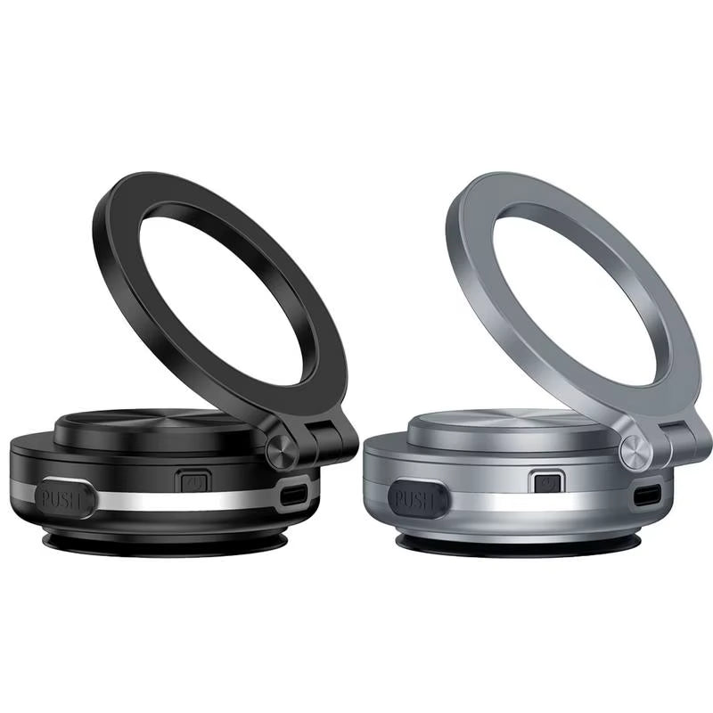 Magnetic Car Phone Mount – Double - Sided Suction, 360° Foldable Holder - GadgetBargain