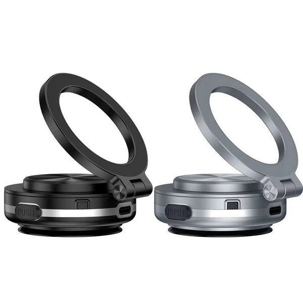 Magnetic Car Phone Mount – Double - Sided Suction, 360° Foldable Holder - GadgetBargain