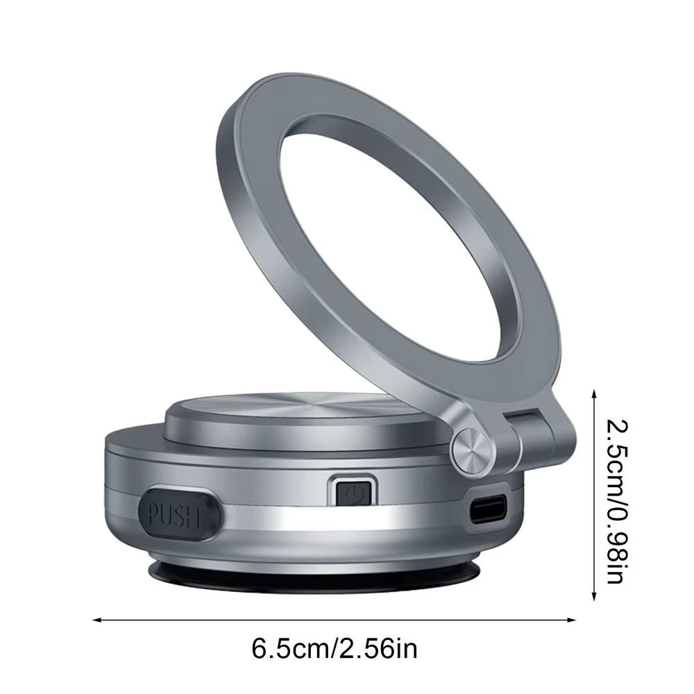 Magnetic Car Phone Mount – Double - Sided Suction, 360° Foldable Holder - GadgetBargain