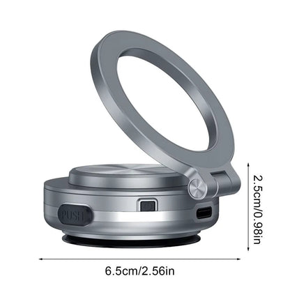 Magnetic Car Phone Mount – Double - Sided Suction, 360° Foldable Holder - GadgetBargain