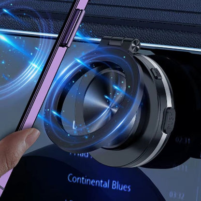 Magnetic Car Phone Mount – Double - Sided Suction, 360° Foldable Holder - GadgetBargain