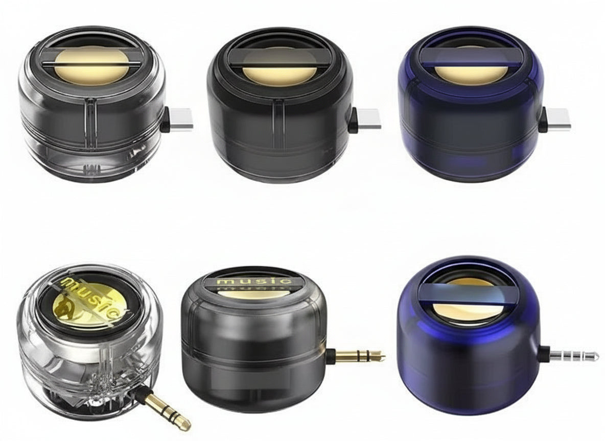 Portable Mini Plug - In Speaker – Type - C & 3.5mm Compatible - GadgetBargain