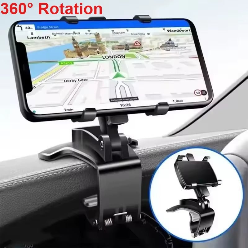 Universal Car Phone Holder – Dashboard Clip Mount - GadgetBargain