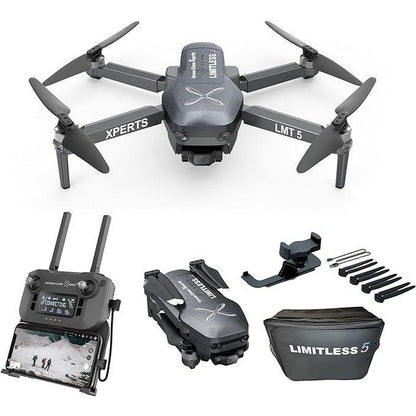 X Pro LIMITLESS 5 4K GPS Drone with Obstacle Avoidance & 3 - Axis Gimbal - GadgetBargain